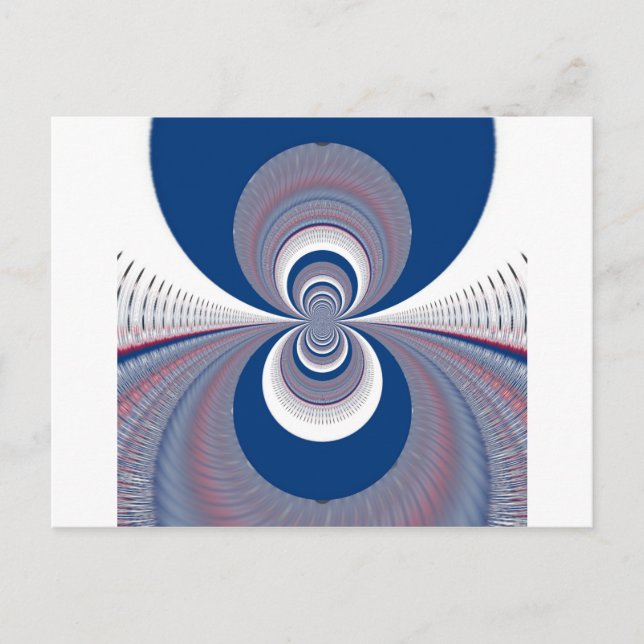 Halb Blau Postkarte (Vorderseite)