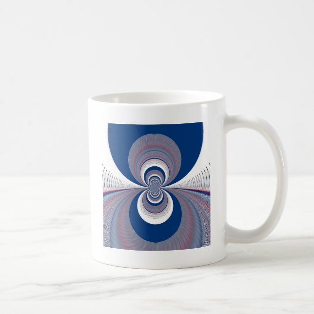 Halb Blau Tasse (Rechts)