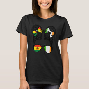 Halb Bolivian Half Irish Girl Bolivien Kinder T-Shirt