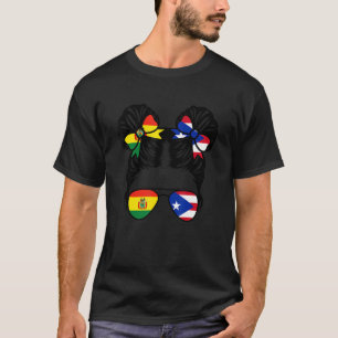 Halb Bolivianer halb Puerto Rico Girl Bolivien Kin T-Shirt