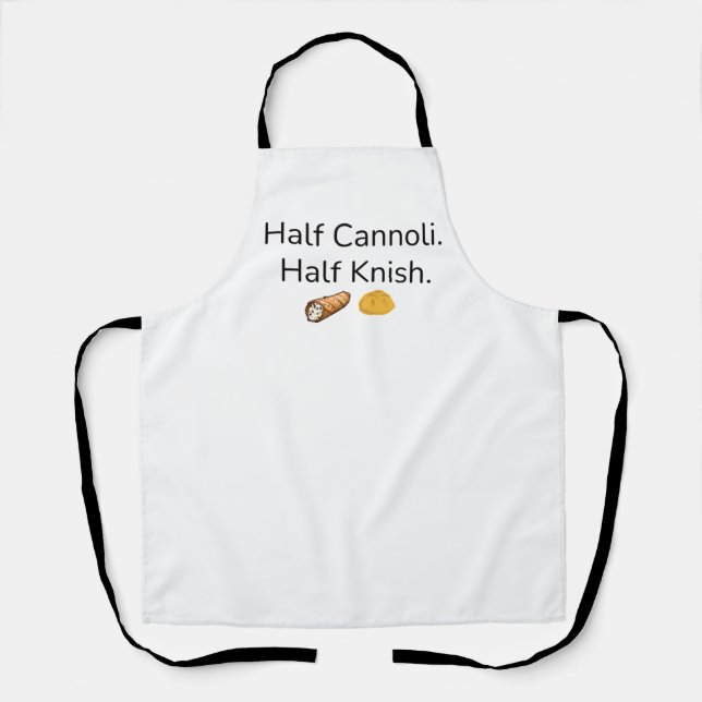 Halb Cannoli. Halb Knish Schürze (Vorderseite)