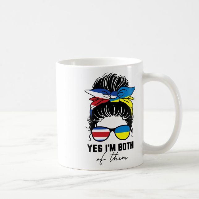 Halb costa-ricanisches halb ukrainisches Mädchen C Kaffeetasse (Rechts)