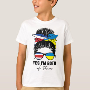 Halb costa-ricanisches halb ukrainisches Mädchen C T-Shirt