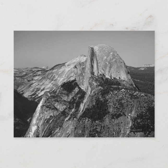 Halb Dome ist ein bekanntes Merkmal in Yosemite Postkarte (Vorderseite)
