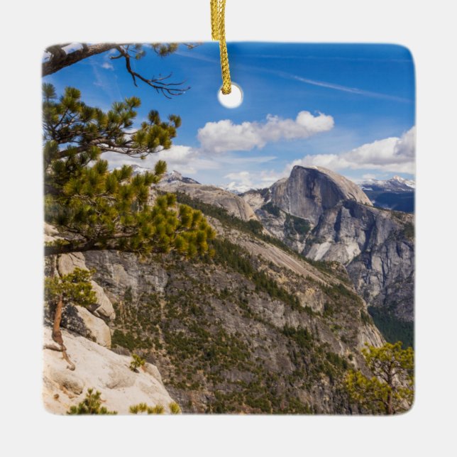 Halb-Dome-Landschaft, Kalifornien Keramikornament (Vorderseite)