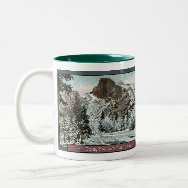 Halb Dome Vintage Kaffee-Tasse Zweifarbige Tasse (Links)