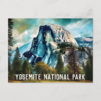 Halb Dome Yosemite Nationalpark Postcard