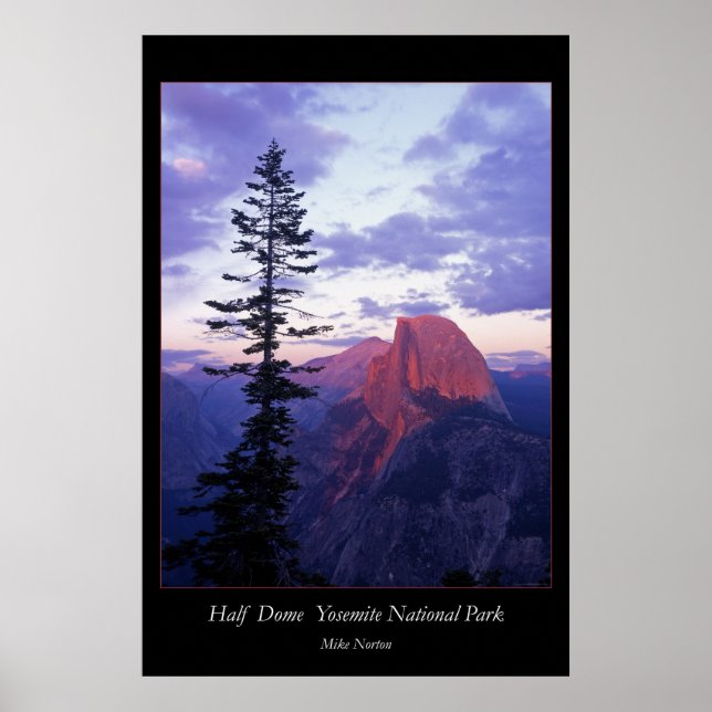 Halb Dome Yosemite Nationalpark Poster (Vorne)