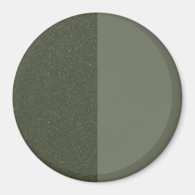 Halb gespalten Moss Green Magnet (Vorne)