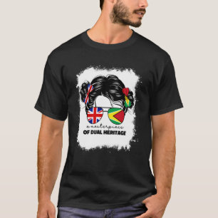 Halb Großbritannien und jamaikanisch britische UK  T-Shirt