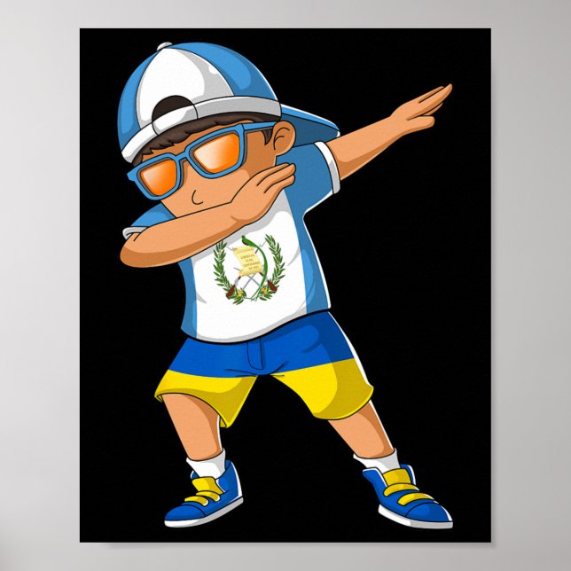 Halb guatemaltekischer halb ukrainischer Junge Gua Poster (Vorne)