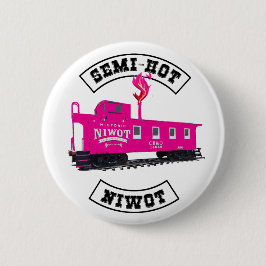 Halb-heiß-Niwot 2-1/4"-Taste mit Flamme Button