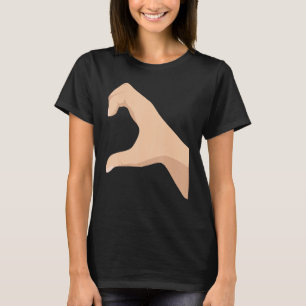 Halb Herz Links Hand Liebe Couple Camisa Parej T-Shirt