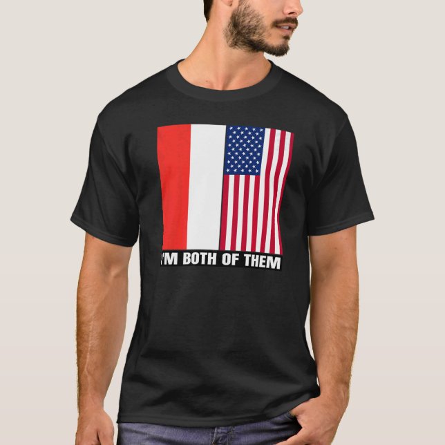 Halb indonesische Halb-Amerikanisch Indonesien Her T-Shirt (Vorderseite)