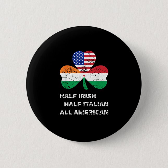 Halb irisch Halb Italienisch Alle amerikanischen F Button (Vorderseite)