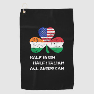 Halb irisch Halb Italienisch Alle amerikanischen F Golfhandtuch