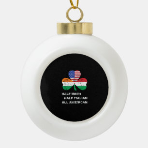 Halb irisch Halb Italienisch Alle amerikanischen F Keramik Kugel-Ornament