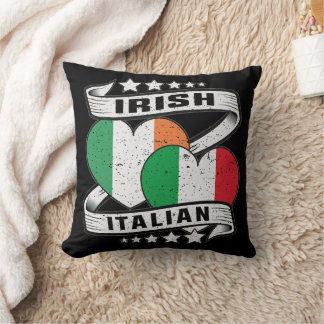 Halb irische Halbfinale Italienische Flagge Kissen