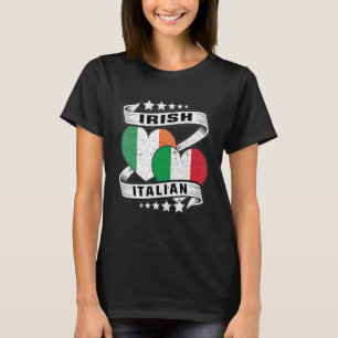 Halb irische Hälfte italienische Kinder irische it T-Shirt
