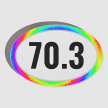 Halb Ironman 70,3 Krawatte-Farbkarosserietreiber