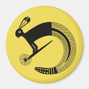 Halb-Jack-Kaninchen und Halbschlange Magnet