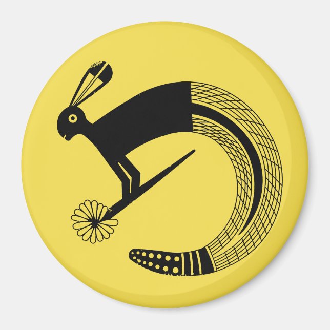 Halb-Jack-Kaninchen und Halbschlange Magnet (Vorne)