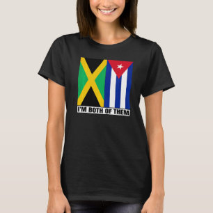 Halb Jamaikaner Halb Kubanisches Erbe Jamaika & Ku T-Shirt