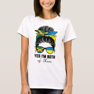 Halb jamaikanisches halb ukrainisches Mädchen Jama T-Shirt