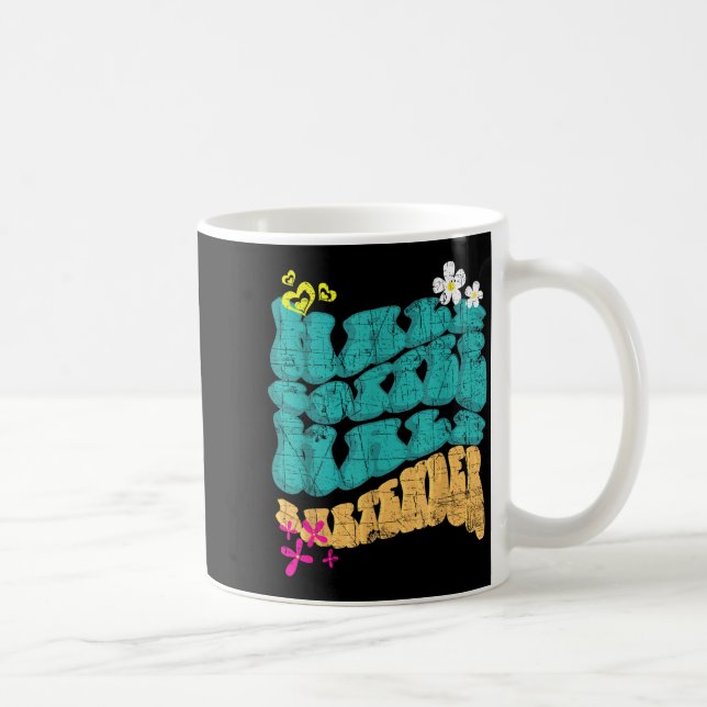 Halb Kaffee halb Barkeeper Kaffeeliebhaber bedräng Kaffeetasse (Rechts)