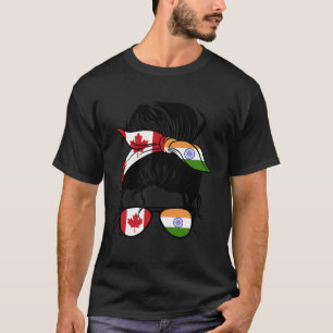 Halb kanadische Hälfte indische Mix Kanada und Ind T-Shirt