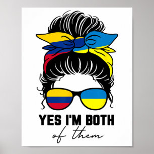 Halb kolumbianisches halb ukrainisches Mädchen Kol Poster