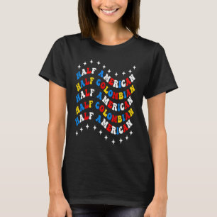 Halb Kolumbien und halb Amerika Halb Amerika Halb T-Shirt