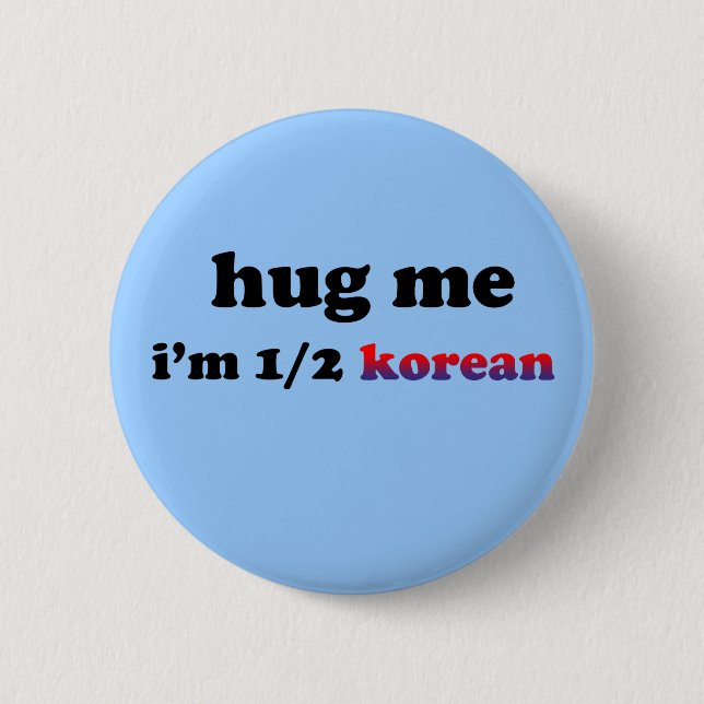 Halb koreanisch button (Vorderseite)