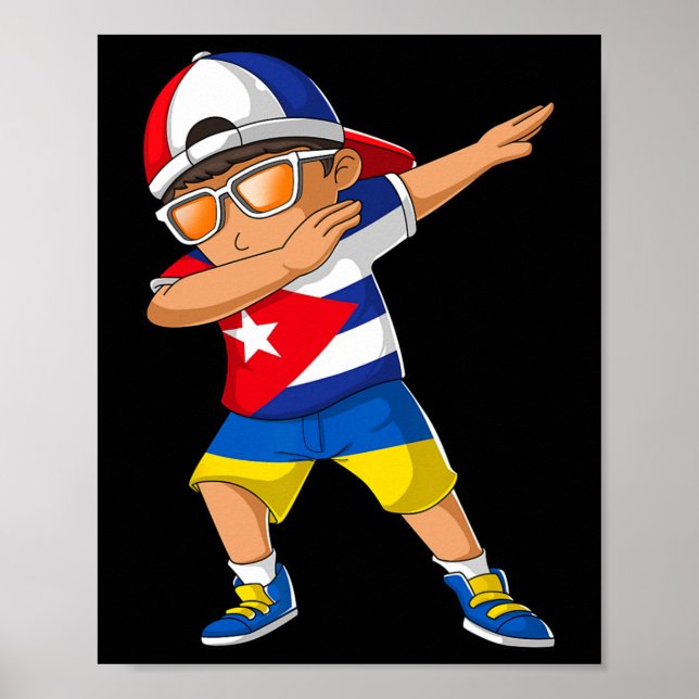 Halb Kubaner halb ukrainischer Junge Kind Kuba Ukr Poster (Vorne)