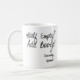 Halb leer? Addieren Sie Schnäpse! Tasse
