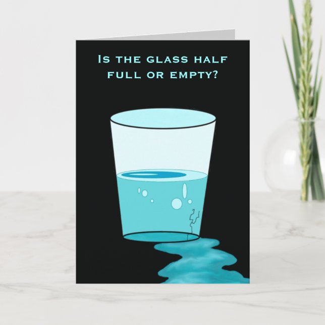 halb leer karte (Vorderseite)