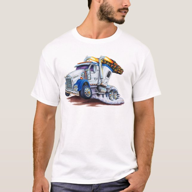 Halb LKW mit Sleepercab T-Shirt (Vorderseite)