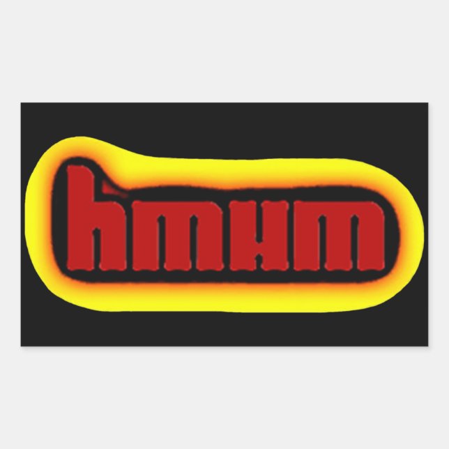 Halb-Mann-Aufkleber Rechteckiger Aufkleber (Vorderseite)