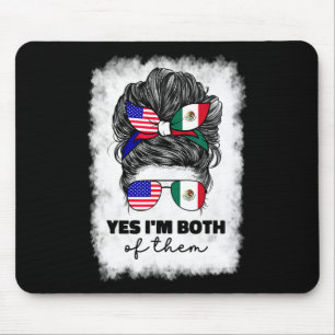 Halb Mexikanisch Und Amerikanisch Mexiko Amerika U Mousepad