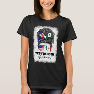 Halb mexikanisch und amerikanisch Mexiko Amerika U T-Shirt