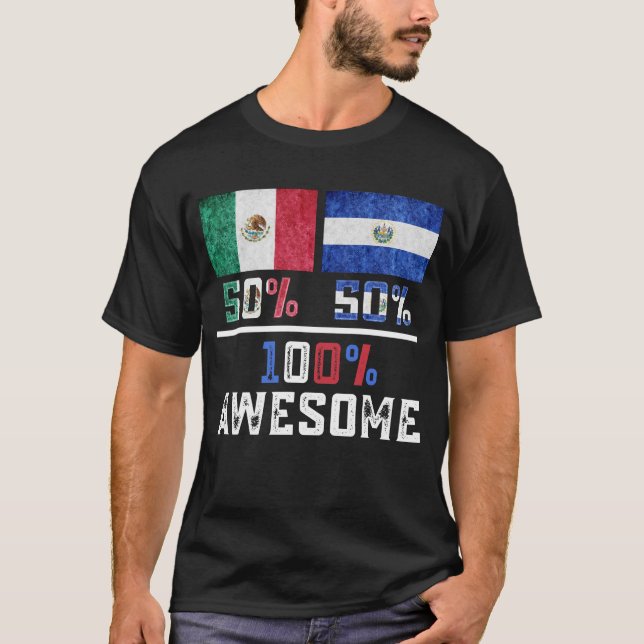 Halb mexikanischer Halbvater Salvadorianischer Pri T-Shirt (Vorderseite)
