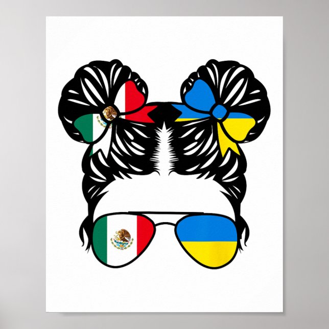 Halb mexikanisches halb ukrainisches Mädchen Mexik Poster (Vorne)
