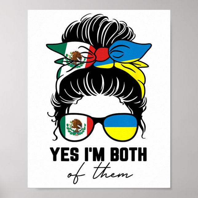 Halb mexikanisches halb ukrainisches Mädchen Mexik Poster (Vorne)