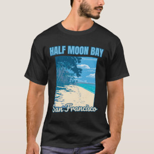 Halb Moon Bay � Australien � Küste Jewel T-Shirt