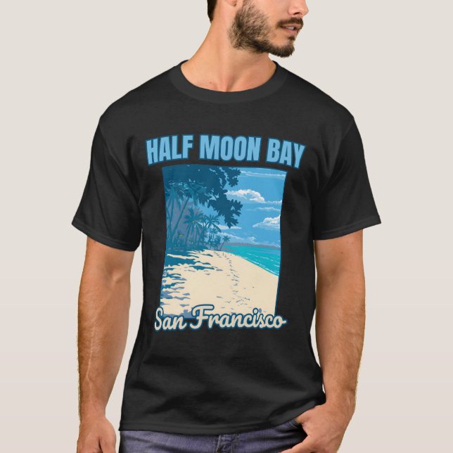 Halb Moon Bay � Australien � Küste Jewel T-Shirt (Vorderseite)