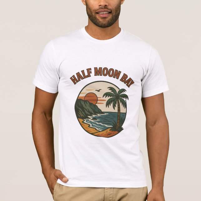 Halb Moon Bay Kalifornien - Coast Vibes T - Shirt (Vorderseite)