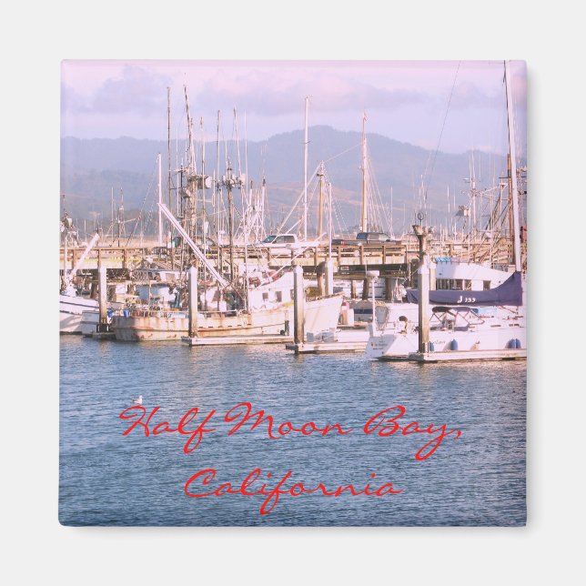 Halb Moon Bay, Kalifornien Magnet (Vorne)