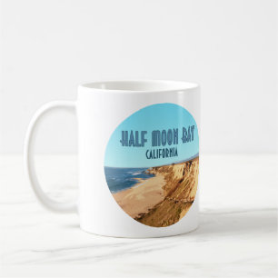 Halb Moon Bay Kalifornien Vintag Kaffeetasse