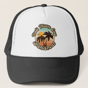 Halb Moon Cay Bahamas - Retro Vintager 80er Souven Truckerkappe