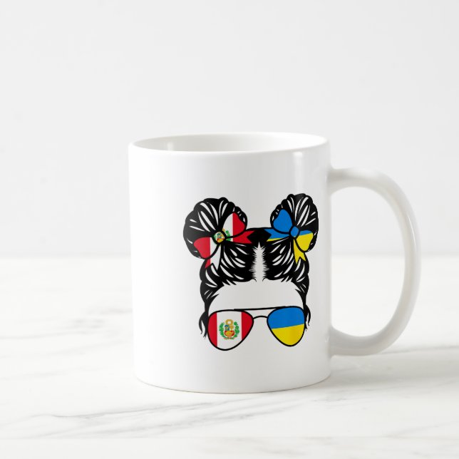Halb peruanisches halb ukrainisches Mädchen Peru K Kaffeetasse (Rechts)